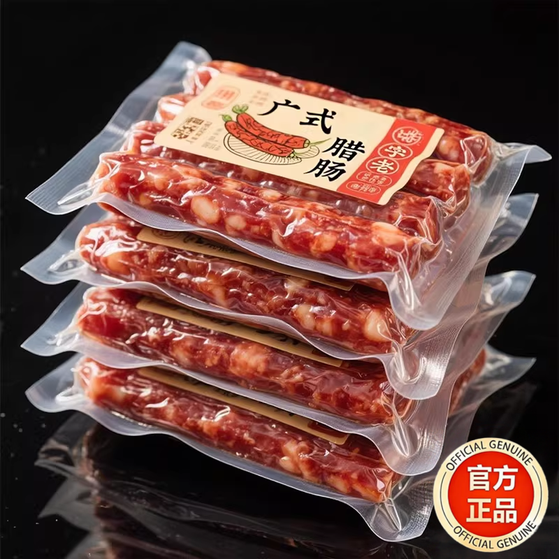广式腊肠500g三肥七瘦散装正宗广州香肠酒香咸甜味腊味特产煲仔饭