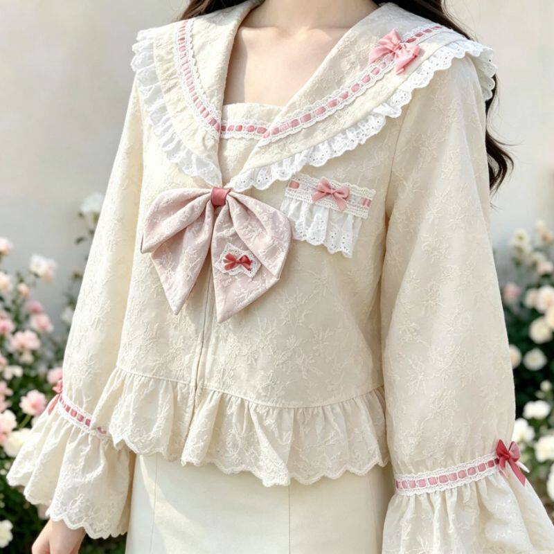 Lolita长袖外套穿洛丽塔春