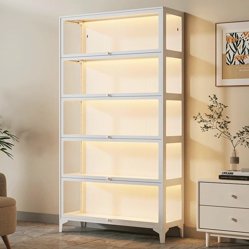 钢制书柜防尘玻璃门储物柜手办展示柜客厅落地收纳柜家用儿童书架,智能设备,其他智能配件,淘宝优惠券,粉丝福利购,淘宝优惠卷