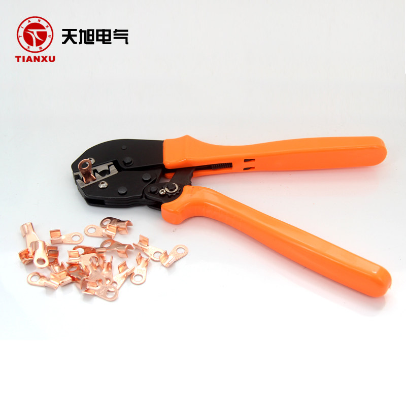 现货速发开口铜鼻子压线钳线鼻钳子OT开口鼻子压线工具20A-80A裸