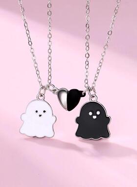 闺蜜项链磁吸二人一对幽