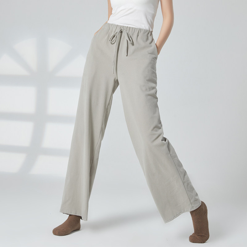 速发现代舞裤子男同款纯棉宽松直筒裤古典舞中国舞阔腿裤舞蹈练功