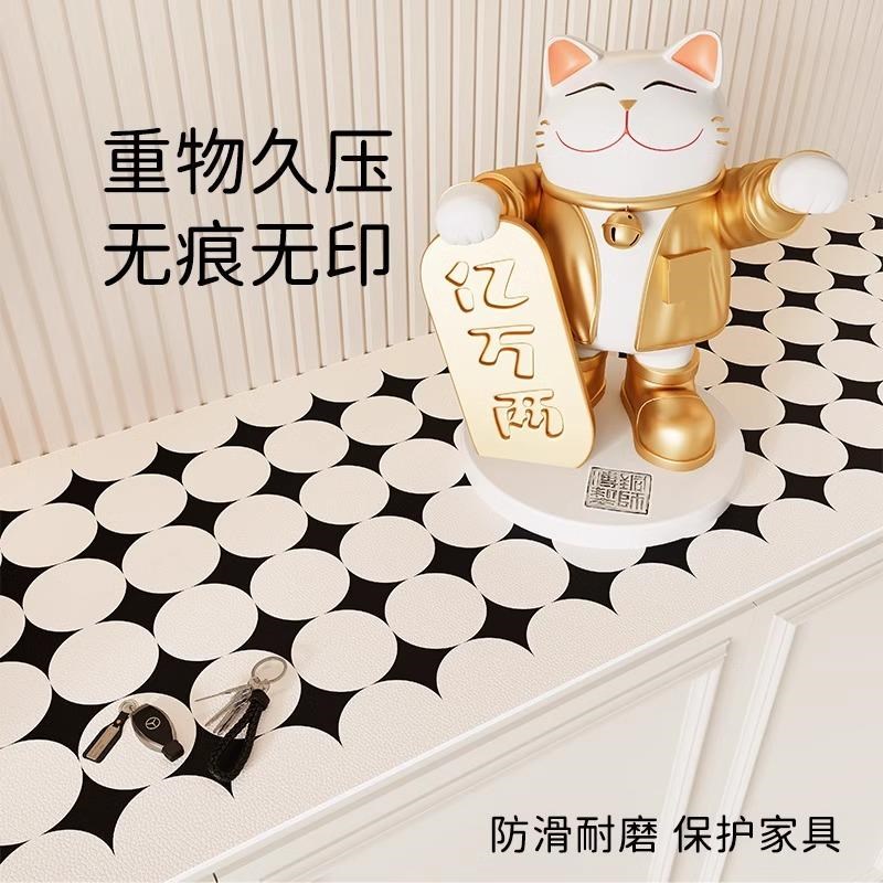 现货速发餐柜桌垫轻奢高级感防水玄关垫鞋柜桌面电视柜台面保护垫
