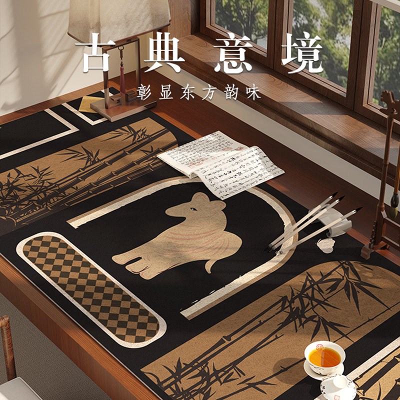 速发美式复古毛毡垫可水洗毛笔字国画专业款书桌电脑桌桌垫桌布写