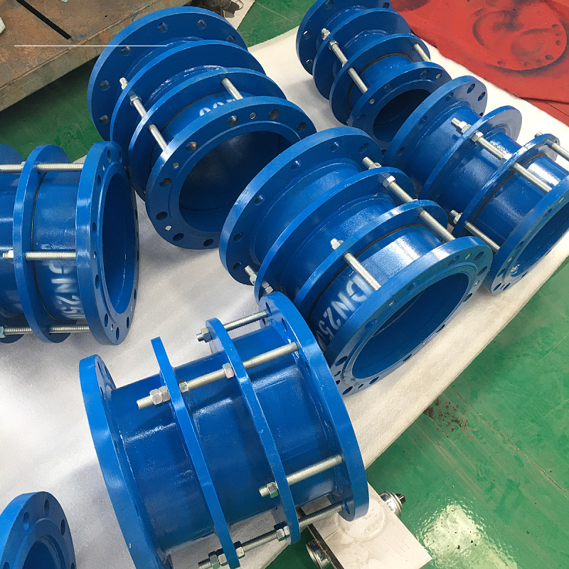 速发vja-2双法兰松套限位伸缩器B2F钢制伸缩节C2F传力接头D100 20