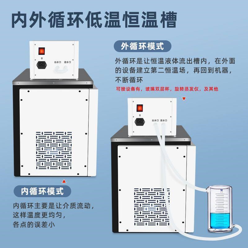 速发低温恒温槽高精度控温低温槽不锈钢冷却水浴加热制冷内外循环