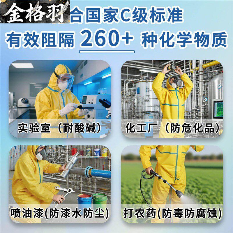 速发防化服生化服核污染处理防护抗核辐射防毒面具装备连身全身