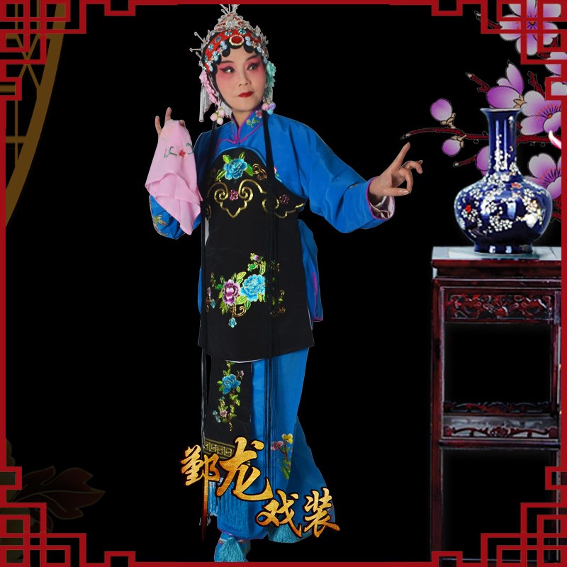 速发戏剧戏曲服装古装京剧越剧丫鬟卖水九斤姑娘服装袄裙裤饭单四