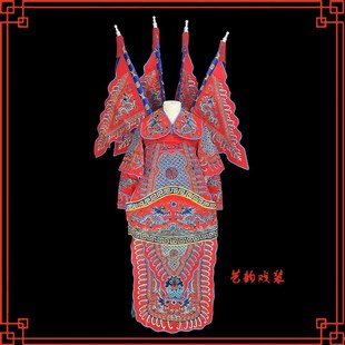 速发装 曲大靠戏剧京剧小生花将将军戏服古戏霸王男靠武生武脸电男