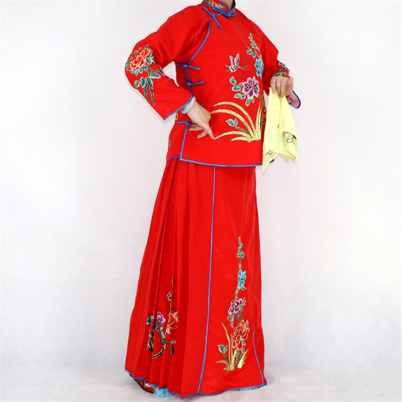 速发梨园戏曲京剧戏剧服出丫鬟小花旦服装戏衣戏演小旦衣袄裙裤衣