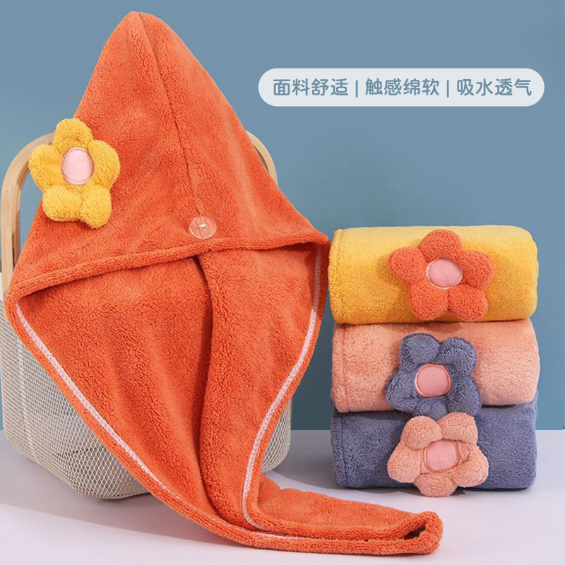 速发干发帽洗头干发帽厚吸水速干加巾双层新款可头柔软包头巾裹爱