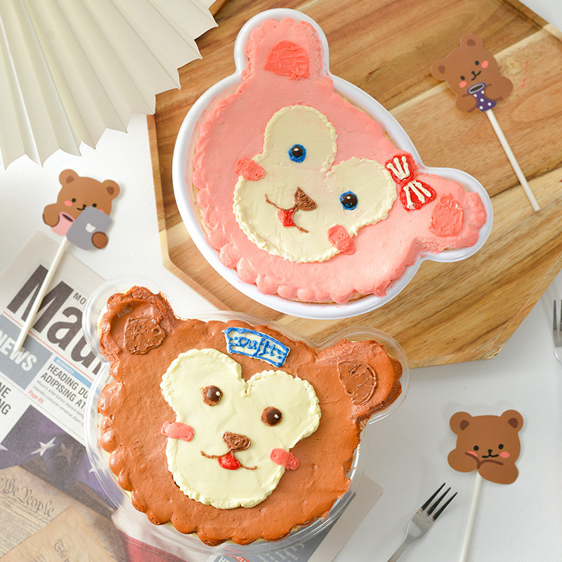速发蛋糕便透品烘焙家用甜明点心盒当盒儿童生日野餐打包盒子