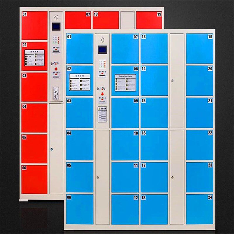 速发超市电子存包储商场智能人脸寄存柜指纹条码柜物扫柜码刷卡存