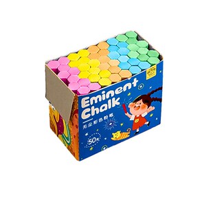 速发彩色粉笔多色儿童无尘教用画板黑板报通师幼儿园家用教学无粉