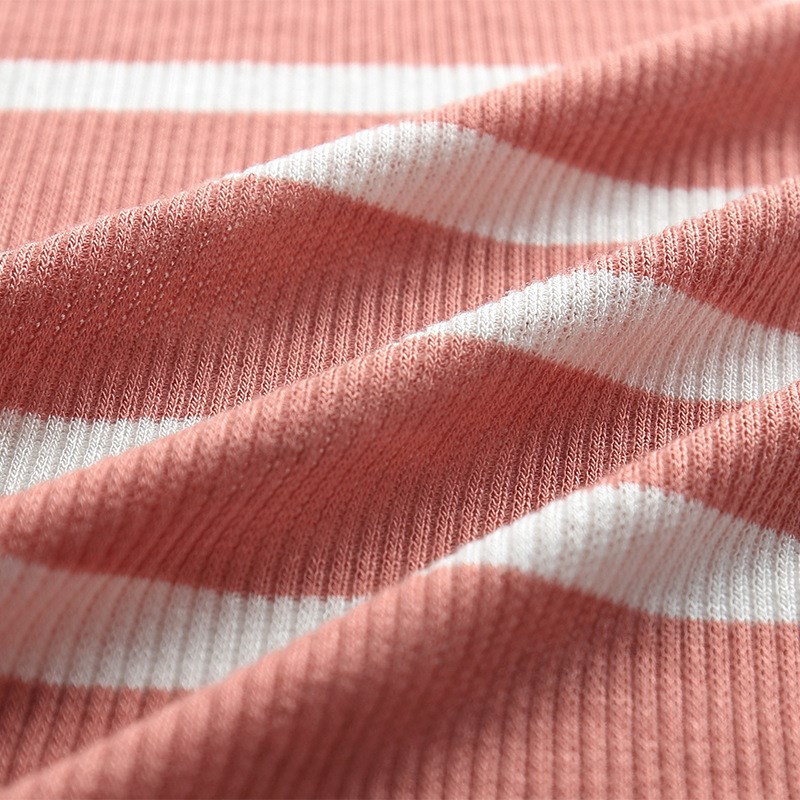 速发直供 色织人棉弹力2*2罗纹布 秋冬打底衫服装针织面料