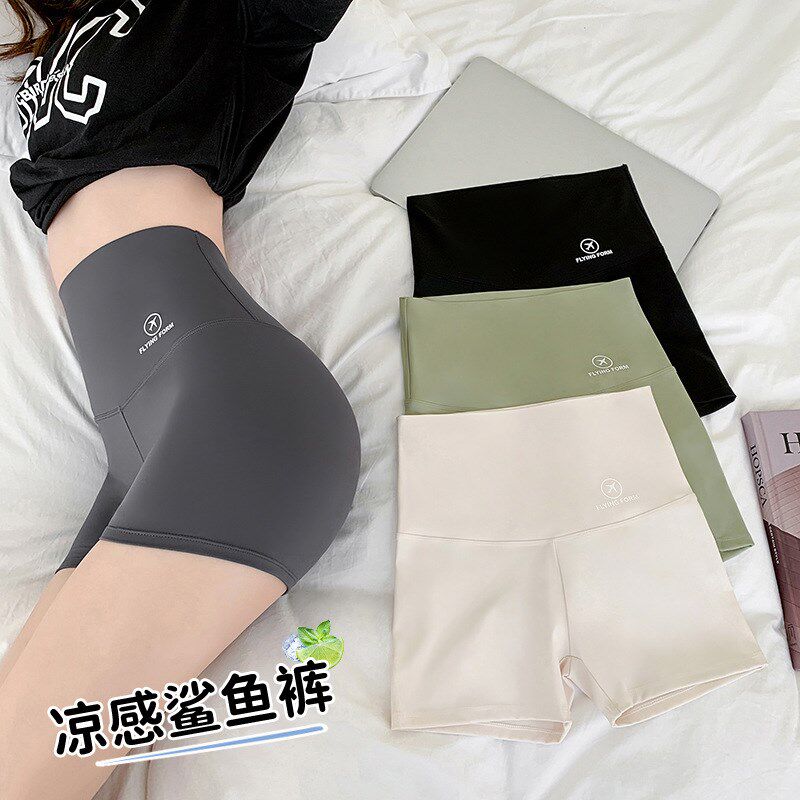 速发三分裤外穿小个子收裤提臀安全腹防走骑无痕光行打底裤