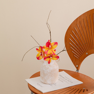 速发三叉卡花兰树枝花束假花花特设餐桌装饰摆艺摆件轻奢高端插花