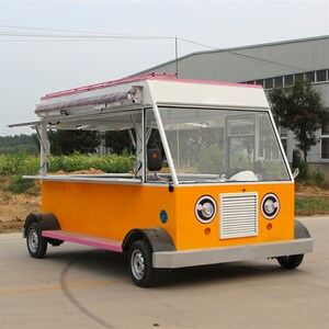 速发餐车多功能小吃车车夜电动摆摊车移动餐车烧烤炸串早餐推市美