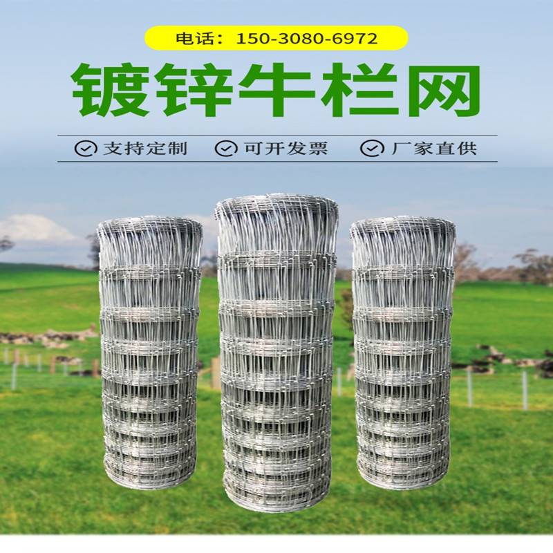 速发热浸镀殖草原网果园围栏网圏牛羊网牛锌网防锈铁丝网养养养羊
