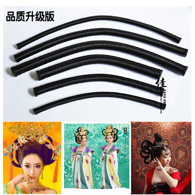 速发古棒贵妃造型发棒古典舞坊天发髻盘子人飞发包发装仙假发