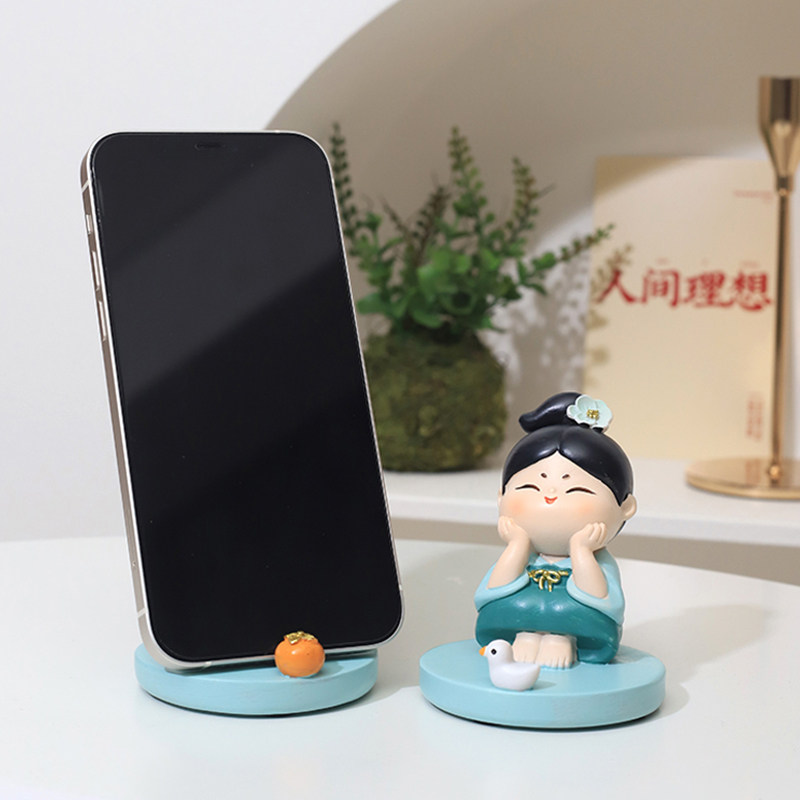 速发手机桌面支架可压桌面摆件娃件工位解爱摆娃生礼物