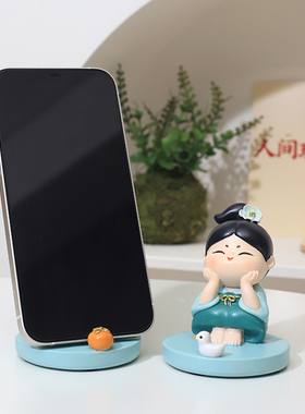 速发手机桌面支架可压桌面摆件娃件工位解爱摆娃生礼物