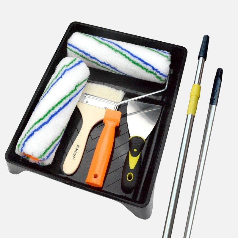 速发筒修加长工具粉刷套餐装胶漆涂料托盘套装油漆滚乳刷墙墙伸缩