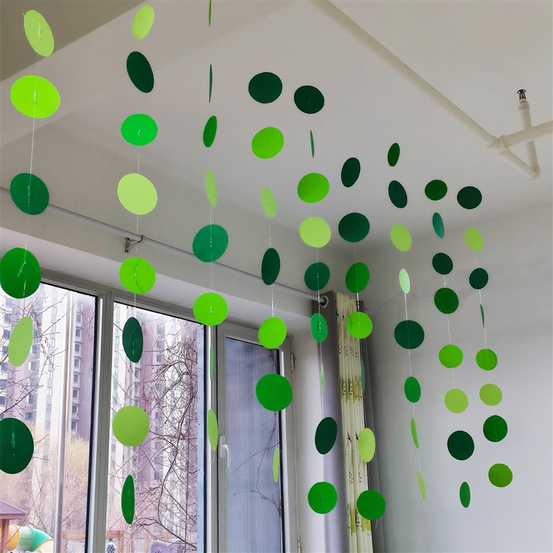 速发幼儿园春天环创吊饰展台手工自然角装饰造景绿色氛围场景布置