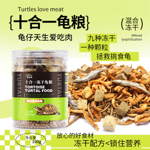 冻干龟粮乌龟饲料巴西龟虾干面包