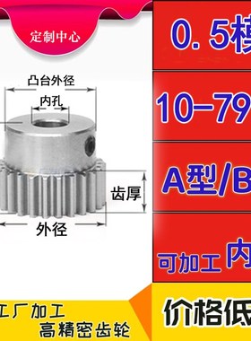 钢40Cr0.5模16-79齿直齿轮GEAB/GEAKB/VNFR替换仿米思米怡合达定