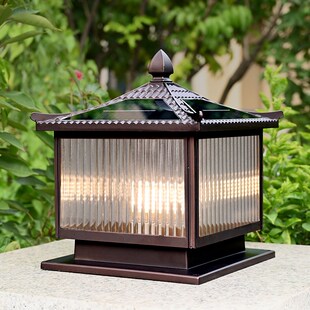 太阳能庭院柱头灯户外防水围墙围栏灯别墅大门S口门柱子灯接电款