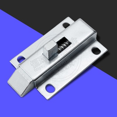 MX03自动关门插销弹簧门铁镀锌锁舌工业门插销设备门焊Z接式门插