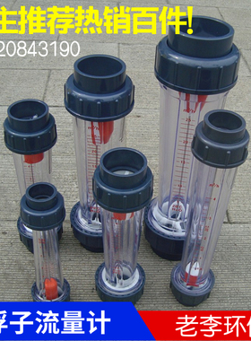 塑料管式转子DN15/2p5/32/50/65浮子流量计 水 管道式流量计液体