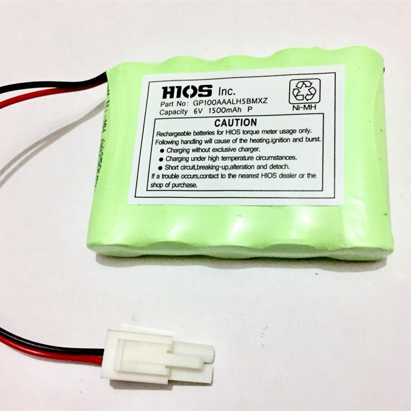 HIOS好握速g扭力测试仪电池6V7.2V充电HP10/20/50/100扭矩锂电池