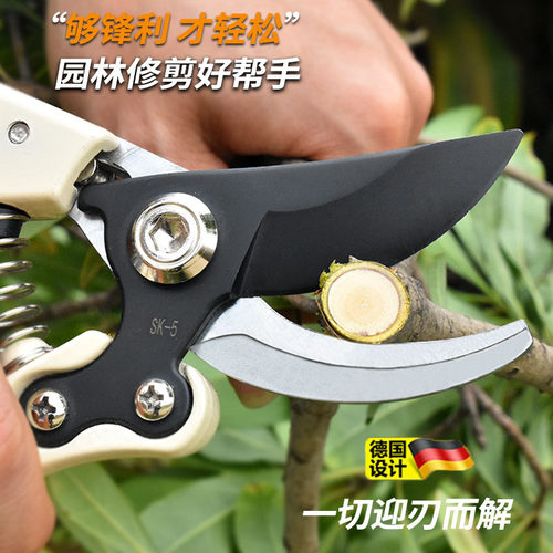 德国精工c艺园剪树枝专用剪刀园林强力SK5果树修枝剪子花木剪粗枝