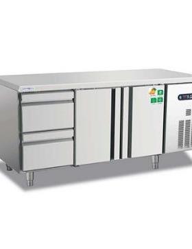 冰立方AWR1800L2D2风冷冷藏工作台两门两抽屉平面操作台