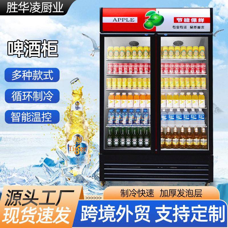 商用饮料柜便利店餐饮店超市啤酒立式大容量饮料冷藏啤酒展示柜