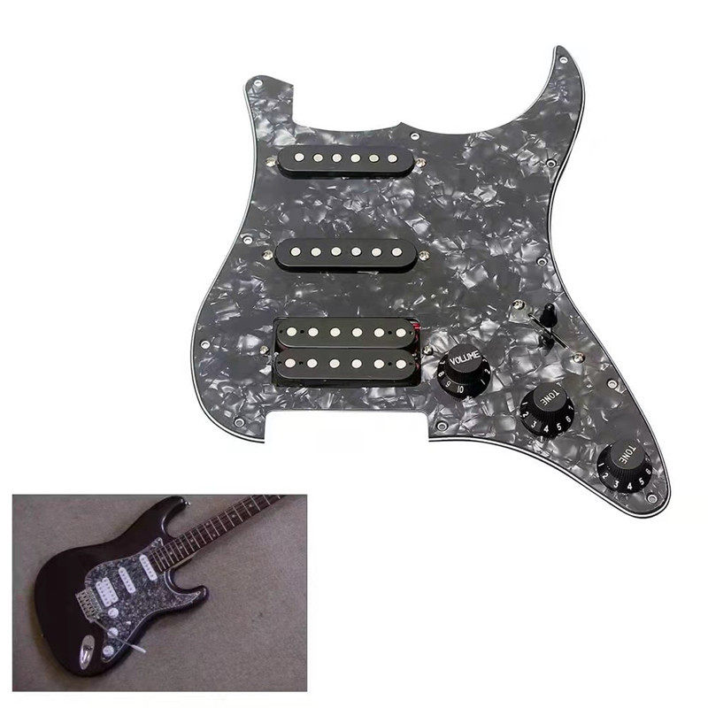 ST电吉他双单双面板拾音器 HSH SSH单单双电吉他护板拾音器配件