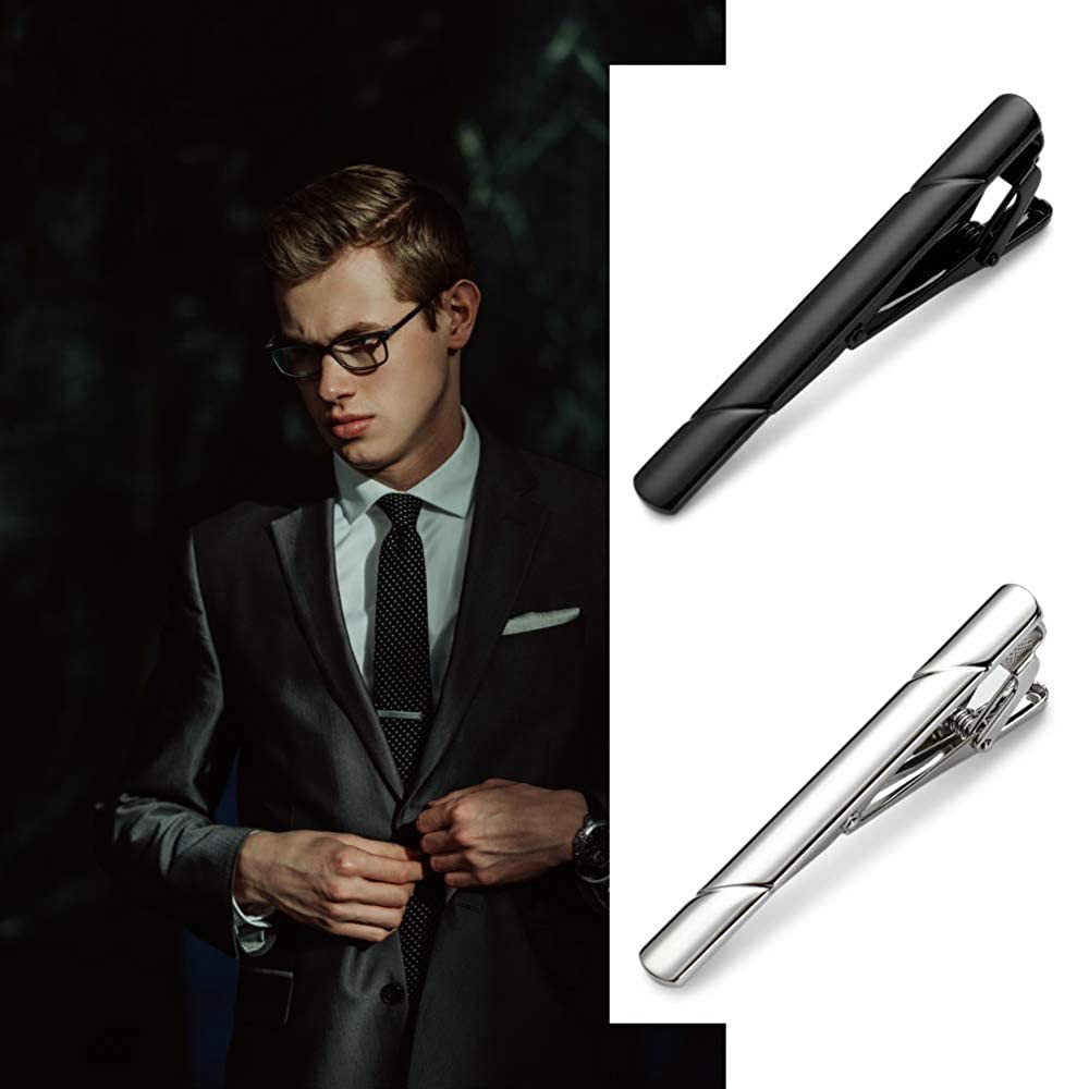 BUSINESS COLLAR CLIP FLAT HEAD TIE CLIP