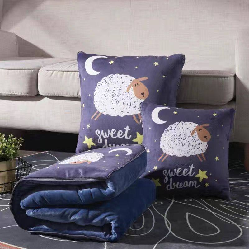 加厚抱枕被子f两用珊瑚绒汽车枕头被办公室午休空调被沙发靠垫靠,居家布艺,抱枕被,淘宝优惠券,粉丝福利购,淘宝优惠卷