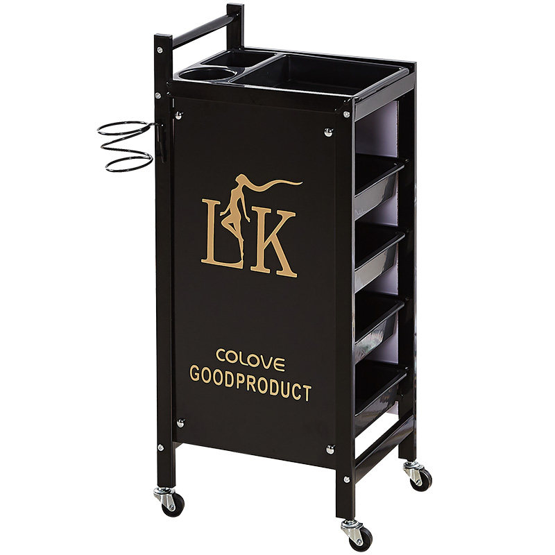 复古美发车发廊手推车杠车特价包邮理发店烫染工具车Z美容小推车