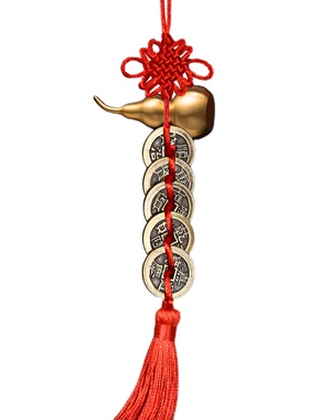 铜葫芦五b帝钱防漏财破财客厅挂件化解横梁大门对卧室厨房门卫生