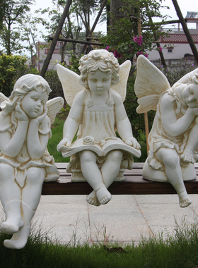 欧式户外天使f花园雕塑人物摆设装饰景观雕像创意庭院校园落地摆