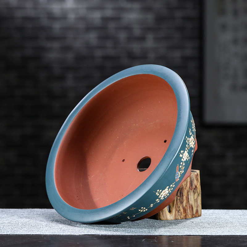 特大紫砂花盆圆形盆景p盆室内假山造景老桩盆栽绿萝多肉植物陶瓷,鲜花速递/花卉仿真/绿植园艺,花盆,淘宝优惠券,粉丝福利购,淘宝优惠卷