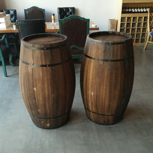 婚庆橡木酒桶 实木红酒桶装饰 酒吧橡木桶装修 加厚手P工酒桶 户