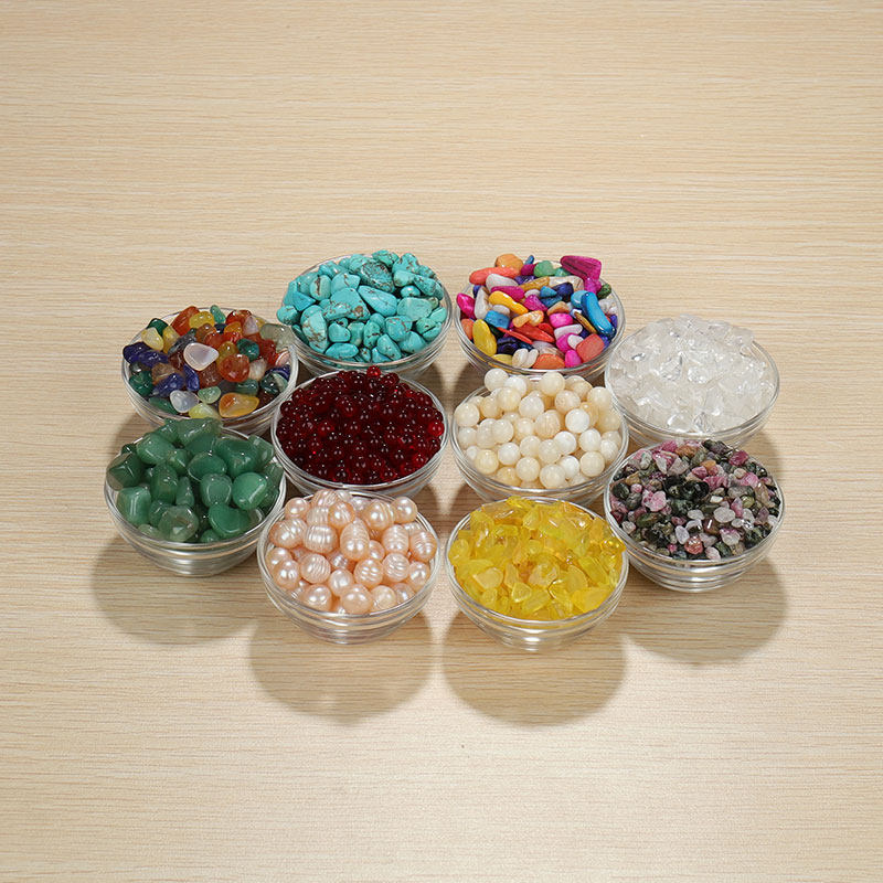 家居用品七宝石h混搭十种宝石装饰七宝玉点缀曼扎装宝瓶玛瑙 1斤