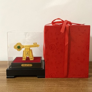 绒沙金钥匙摆件 开启人生财富金钥匙店铺公司R家居开业礼品摆件