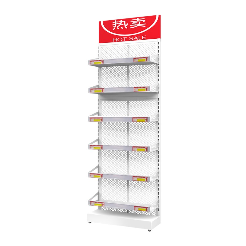 便利店超市货架食品零食展示架槟榔架口香糖M促销药店端头包柱子