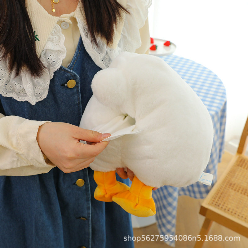 纸巾盒可爱创意卡通毛绒鸭屁屁家用装G饰餐巾盒车载挂饰收纳抽纸,收纳整理,纸巾盒,淘宝优惠券,粉丝福利购,淘宝优惠卷