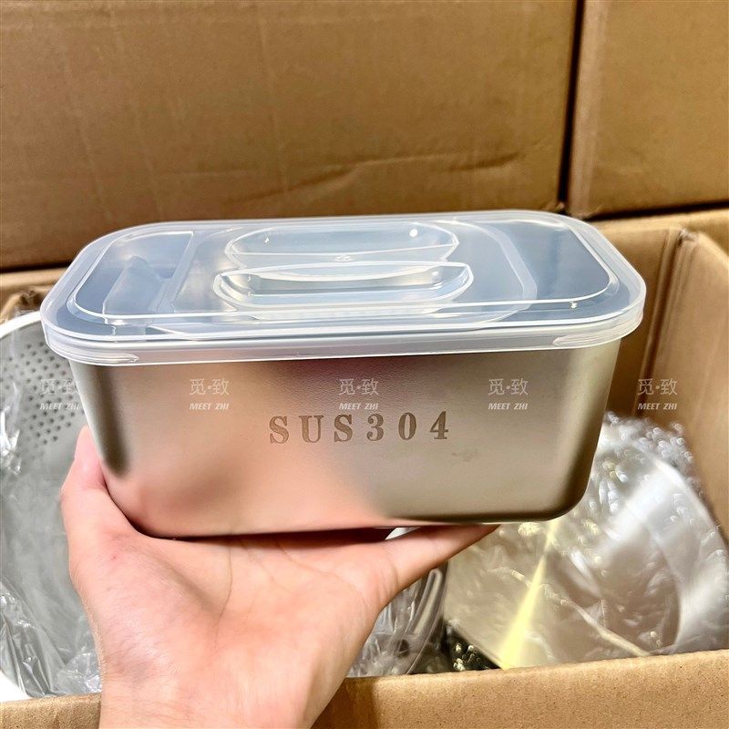 304不锈钢双层零m食盒水果盘糖果盒 沥水篮家用果盘嗑吃瓜子收纳,收纳整理,食物收纳盒,淘宝优惠券,粉丝福利购,淘宝优惠卷